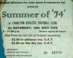 Ticket Stub Charlton 1974 (thanks to Phil Hopkins)