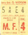 Ticket, 4-12-1975 (© Mark Sturr)