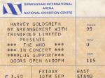 Ticket Birminghamn 1982 (© by Richard Lewis)