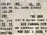 Ticket Toronto 2006 (© Vic-Hamilton)