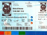 Ticket stub Verona (thanks to Stefano Piccioni)