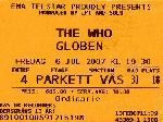Ticket stub, Stockholm 2007
