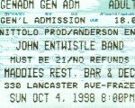 Ticket, 4.10.1998