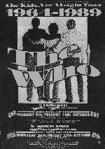 Concert promo London, Birmingham 1989