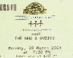 Ticket, 29.3.2004
