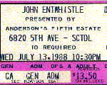 Ticket, 13.7.1988