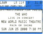 Ticket, 25.6.2000