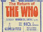 Ticket stub, Anaheim, 21-03-1976 (&copy; Thomas Byron)