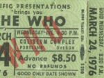 Ticket stub Portland 1976 (Photo by Scott)
