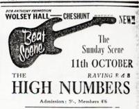 The High Numbers Concert Add 1964