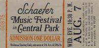 Ticket 7 August 1968 10.30 pm